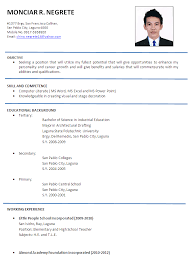 Your nursing resume objective shouldn't be a massive wall of text. Gallery For Simple Applicant Resume Sample Daucyisz Job Resume Examples Sample Resume Templates Job Resume Samples