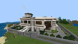 Concrete is one of the best materials in minecraft for such builds, paired with wooden if building underwater isn't an option in a survival game just yet, building a house floating on water might just be the next best thing. Smart Modern House Minecraft Pe Maps