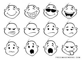 Black And White Face Drawing Cartoon Pin By Maryanna Elser On Ai Face Expressions Face Drawing Cute Cartoon Faces Cute Drawings
