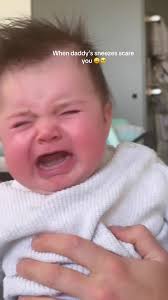 When dad has an uncontrollable sneezing habit 🤣🤣 #baby #scared @Will  Johnson