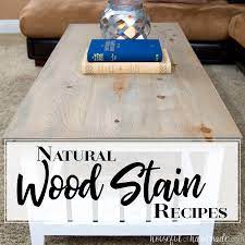 Continue using a fresh paper towel while blotting until most of the coffee has been absorbed. Homemade Natural Wood Stain Houseful Of Handmade