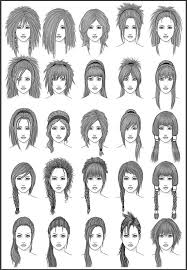 Chart Of Hairstyles In 2019 How To Draw Hair Hair