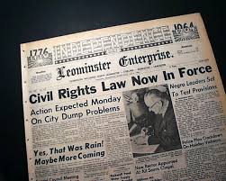 It outlawed many of the strategies that had been used by white supremacists to disfranchise black citizens and. Civil Rights Act Of 1964 Rarenewspapers Com