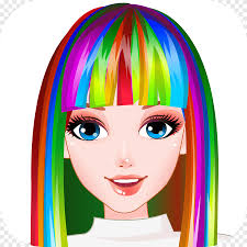 Participate in challenge mood and try your best to make the perfect hairstyles or choose the creative mode where you can let your imagination run free. Rainbow Hair Style Hairdresser Girl Hair Salon Bride Haircut Yummy Cake Cooking Games Hairstyle Android Game Child Png Pngegg