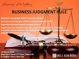 Knowledge Sharing Business Judgment Rule Kenny Wiston Law Offices