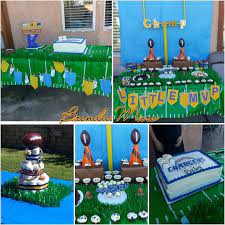 Pin By Brenda Muro On Baby Boy Shower Football Baby Shower Sports Baby Shower Football Baby
