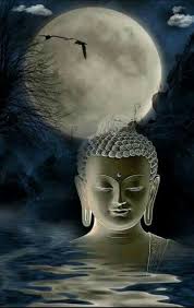 Zen Moon Buddha Art Buddha Painting Buddha Zen Being at full acknowledgement and awareness in the present, living with the dharma, and. pinterest