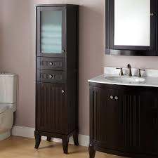 Racks And Drawers For Storage Cabinets For Bathroom For The Win Designalls In 2020 Linen Cabinets Black Bathroom Storage Bathroom Linen Cabinet