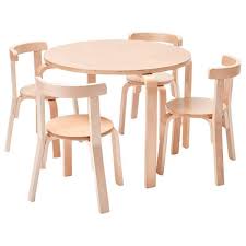 Ecr4kids Bentwood Curved Back Chair And Table Furniture Set Premium Kids Set For Homes Daycares And Classrooms Natural Color Round Table And Chairs Table And Chair Sets Kids Furniture Sets