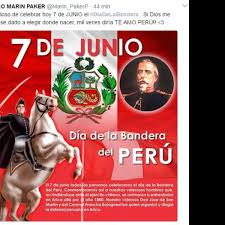Día de la bandera peruana. Dia De La Bandera Peruanos Festejan Con Orgullo Esta Fecha Historica En Twitter Video Y Fotos Actualidad Trome