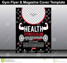 Gym Flyer & Magazine Cover Template Stock Vector - Illustration of ...