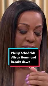 #PhillipSchofield: #AlisonHammond breaks down