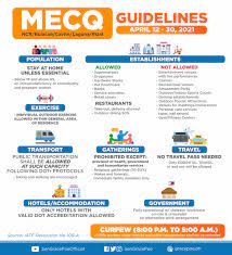 The philippine national police has. Mecq Guidelines Apr 12 30 2021 Imgur