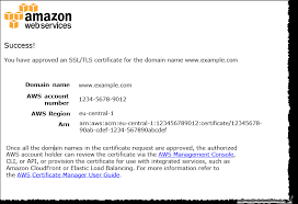 Using Email To Validate Domain Ownership Aws Certificate Manager