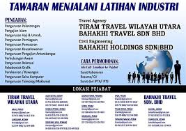 Elaun tidak disediakan, kami hanya sediakan tmpt & tenaga pengajar untuk anda belajar secara percuma. Tiram Travel Langkawi Attention Attention Peluang Latihan Industri Tawaran Untuk Pelajar Yang Akan Menjalani Latihan Industri Praktikal Dalam Tempoh Terdekat Ini Di Tiram Travel Gerik Syarikat Kami