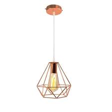 Découvrez un large choix de meubles, canapés et déco design made.com. 40cm Lustre Suspension Pendentif Or Rose Fer Abat Jour Cage Forme Diamant Pour Cuisine Salon Cdiscount Maison