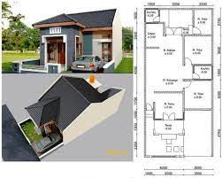 Denah rumah minimalis ini memiliki ukuran lebih kurang 12,3 m x 11,5 m membuat dinding belakang rumah minimalis 1 lantai ini berfungsi sebagai firewall. Desain Rumah Minimalis Modern 1 Lantai 3 Kamar Tidur Home Desaign