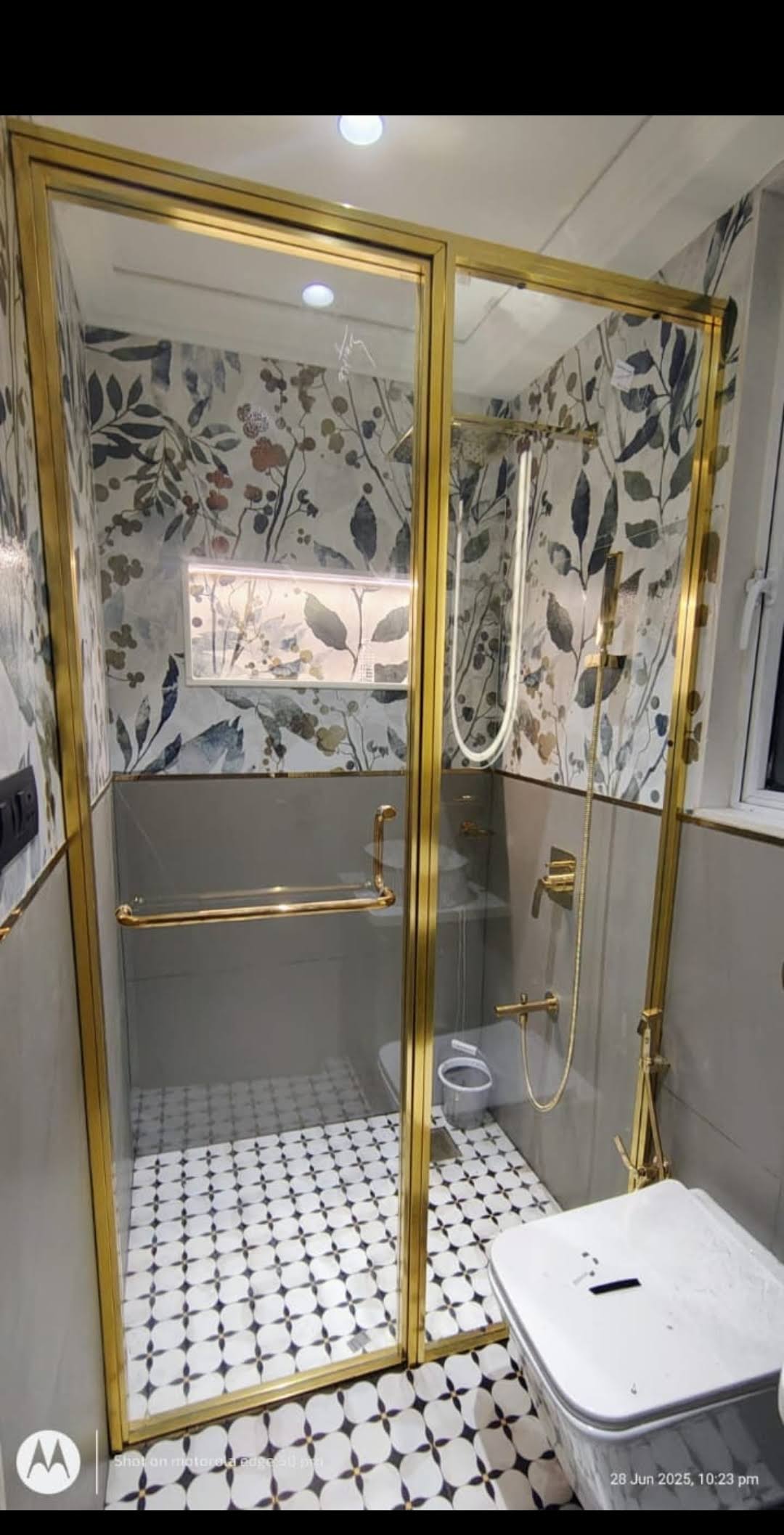 Royal Gold Glass door Shower Enclosure-mumbai