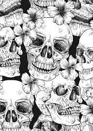 Maybe you would like to learn more about one of these? Black White Sugar Skull Poster By Stefanart Displate