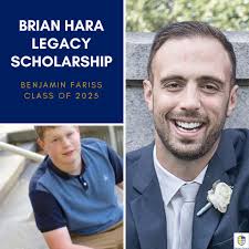 Congratulations to Benjamin Fariss ('25) who received the 2021 Brian Hara  Legacy Scholarship! This scholarship was established in 2019 to memorialize  Brian and the impact he had