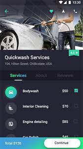 Carwash Android Car Service Appointment Booking Ios App Template Carbath Htmlcss Files Ionic 5 Car Service App Car Wash App Template