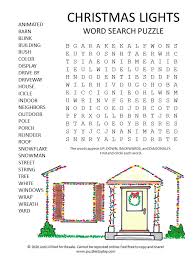 All the free christmas word search resources are listed on bigactivities basing on … Christmas Lights Word Search Puzzle Puzzles To Play