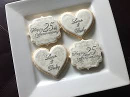 Pin By Embellish By Jackie On 25th Wedding Anniversary Gift Party Ideas Anniversary Cookies 25th Wedding Anniversary Party 40th Anniversary Party