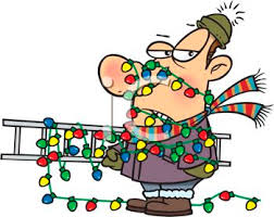 Begin to limit the amount of light the plant receives. Cartoon Of A Dad Tangled Up In Christmas Lights Royalty Free Clipart Image