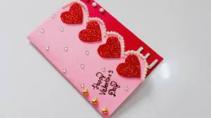 Score at 3 1/4″ and 6 1/2″ (or if it is easier, 3 1/4″ from each end) real red: Valentines Day Card Valentine Cards Handmade Easy Love Greeting Cards Latest Design Handmade Youtube