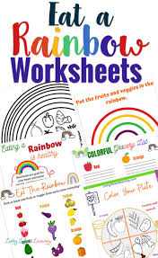 Good enough to eat a kids guide to food and nutrition format : Eat A Rainbow Worksheets
