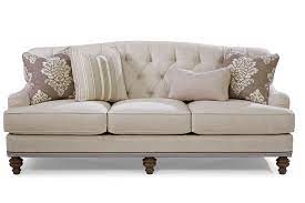 A Charming Look With A Sense Of Prestige The Down Blend Seat Cushions On This Sofa Pr Paula Deen Furniture Room Furniture Design Furniture Design Living Room