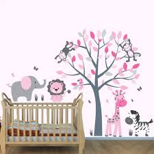 Create custom nursery decor with safari themed wall art. Home Decor Items Monkey Tree Jungle Nursery Wall Art Stickers Decals Boy Girl Children Bedroom Uk Kisetsu System Co Jp