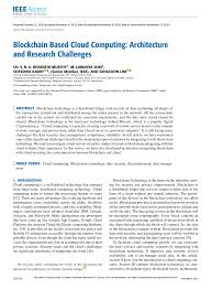 Data on a public blockchain are secure as it is not possible. Pdf Blockchain Based Cloud Computing Architecture And Research Challenges