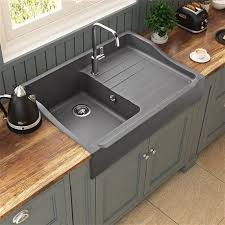 Evier Timbre D Office 1 Bac 1 Egouttoir A Poser Kumbad Kiwi En Granit Gris Pour La Cuisine Cuisissimo Evier A Poser Evier Cuisine Evier De Cuisine De Ferme