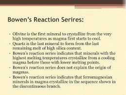Ppt Bowens Reaction Series Powerpoint Presentation Free
