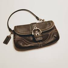 Black And Brown San Jose Ca Small Leather Coach Wristlet Pre Owned Perfect Shape Color Dark Brown Almost Black Size 7x4 25x1 5 Magnetic Closu Coach Wristlet Leather Coach Purses