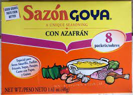 Sazon means seasoning in spanish and it's a universal hispanic spice blend that shouldn't be missed if you love latino food. Seasoning Powder Sazon Goya 1 41 Oz 40 G