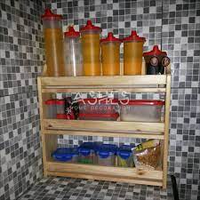 Palet kayu dinding / dinding kayu dekorasi / wooden wall/ wood palet. Rak Bumbu Rak Dapur Duduk Kayu Palet Jati Belanda Pinus Versi 4 3 Baris Kapasitas Besar Shopee Indonesia