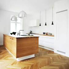 Moisture is the enemy of any wood floor, and in the bathroom it'll have to resist water damage and say goodbye to your pinterest folder of intricate, geometric wood floor patterns—that beautiful herringbone parquet gives moisture far too. Herringbone Flooring Where To Find Our Favorites Apartment Therapy