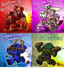 The Chaos Gods Speak Clearly Now Warhammer 40k Memes Warhammer 40k Artwork Warhammer Art