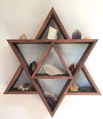 Jewish Star Wooden Shelf Design Wooden Decor Shelf Design