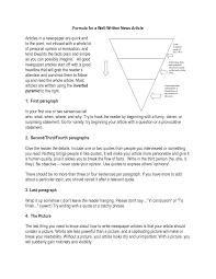 Formula For A Well Written News Article Writing Workshop Writing Lessons Writing Project