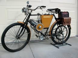 1901 Wearwell Stevens Motorcycle Motorised Bike Retro Motorcycle Scooter Bike