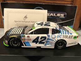 The chip ganassi racing #42 dc solar chevrolet camaro zl1 was raced by kyle larson in select events during the 2018 monster energy nascar cup season. Kyle Larson 42 Dc Solar Las Vegas Xfinity Win 2018 Camaro Action 1 24 Nascar 2 For Sale Online Ebay