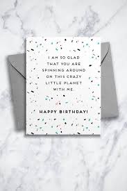 You can then print the card and fold it accordingly. Terrazzo Print Birthday Card Printable Modern Birthday Greeting Birthday Card For Friends Coworkers Family Terrazzo Mid Century In 2021 Birthday Card Messages Birthday Message For Friend Birthday Cards For Friends