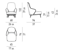 Bergere High Back Fabric Armchair Leslie Collection By Minotti Design Rodolfo Dordoni Furniture Design Chair Minotti Fabric Armchairs