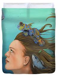 Blue Fish updated Poster by Leah Saulnier The Painting Maniac