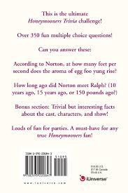 By clicking see results you are agreeing to our privacy policy and to receive relevant emails from triviapop and our partners. Honeymooners Trivia Mark Phillips 9780595220847 Amazon Com Books