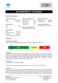 Hearing the doctor tell you that you've got cancer is undoubtedly one of the worst things you may experience. Oncoprostate Dx Prostate Cancer Diagnosis Test Bioprognos