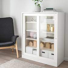 Syvde Skap Med Vitrindorrar Vit Ikea Idee Ikea Porta In Vetro Arredamento